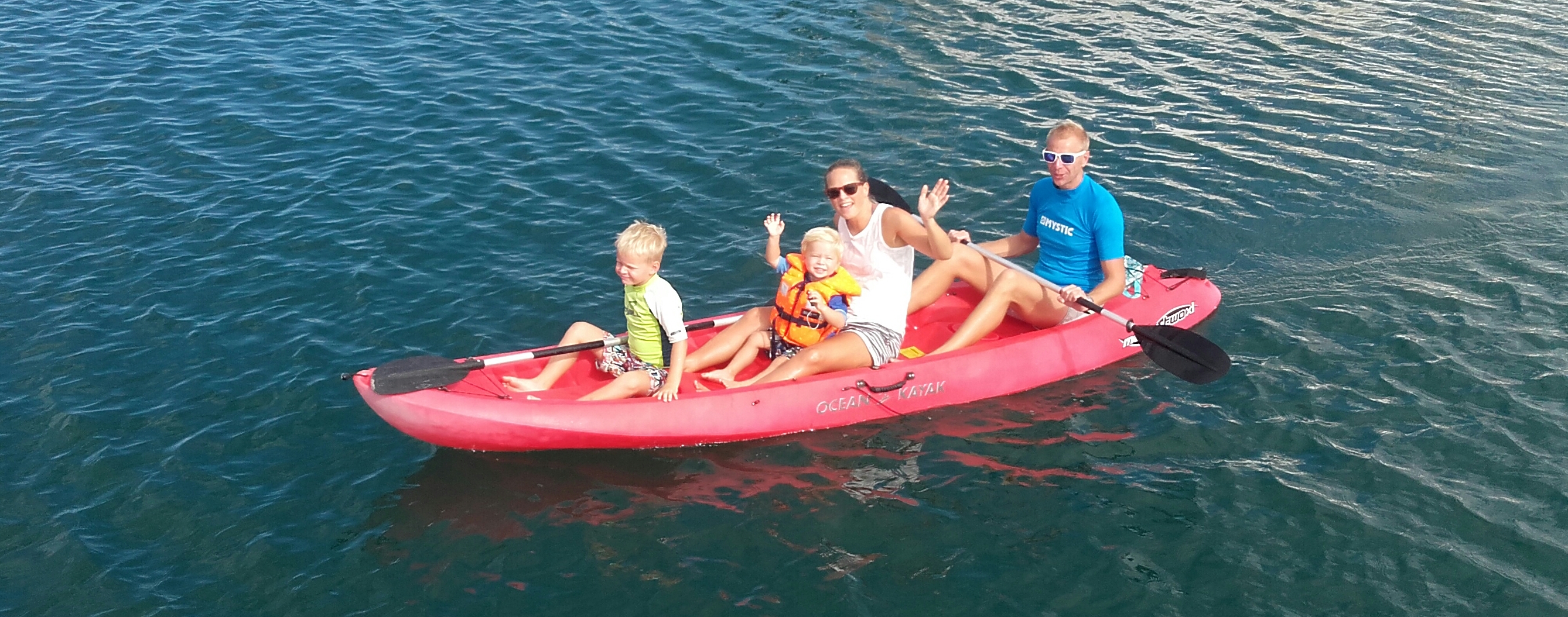 fam stoel in kayak